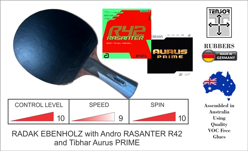 RADAK Blue Ebenholz with Rasanter R42 and Aurus Prime
